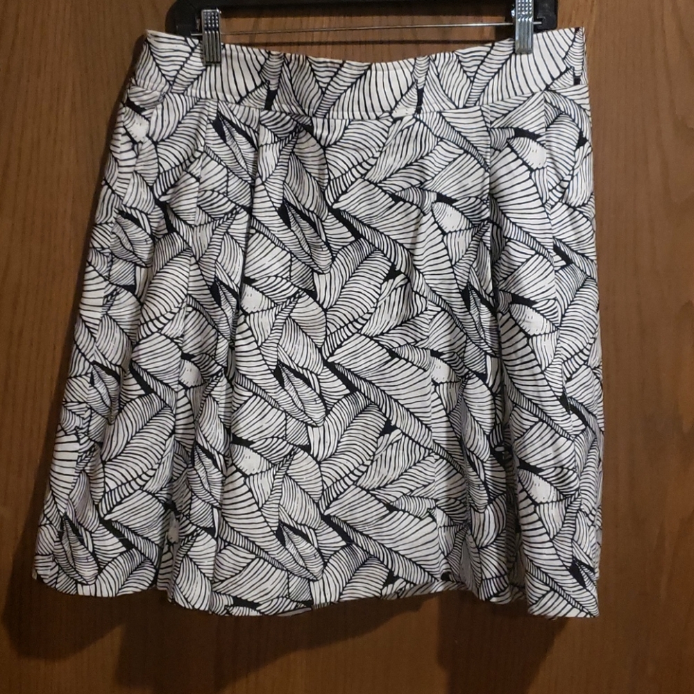 Loft linen short skirt with pockets
